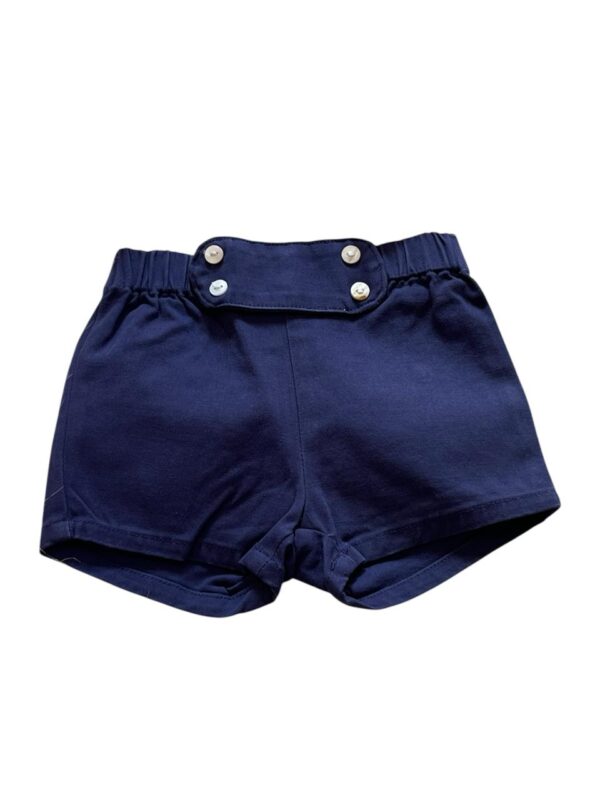 Ensemble Chemise et Short Bébé Bleu Marine - Image 4