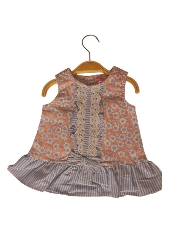 Ensemble bébé robe et culotte à volants - Image 2