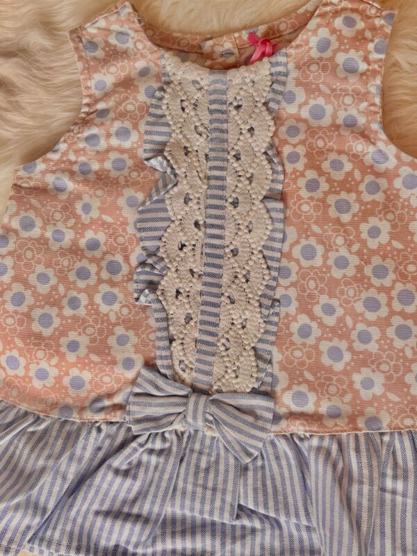 Ensemble bébé robe et culotte à volants - Image 4